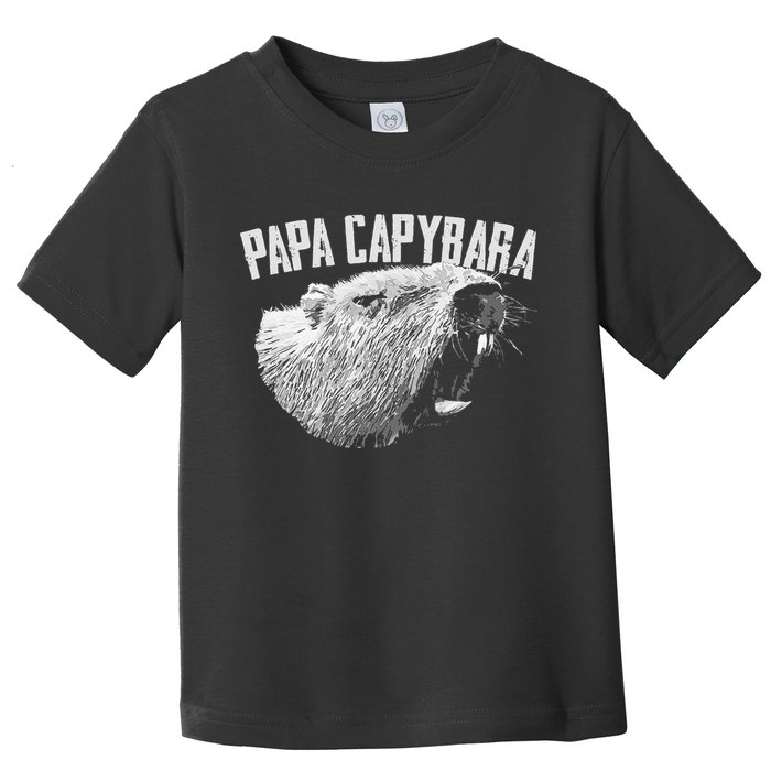 Papa Capybara Father Day Capybara Toddler T-Shirt