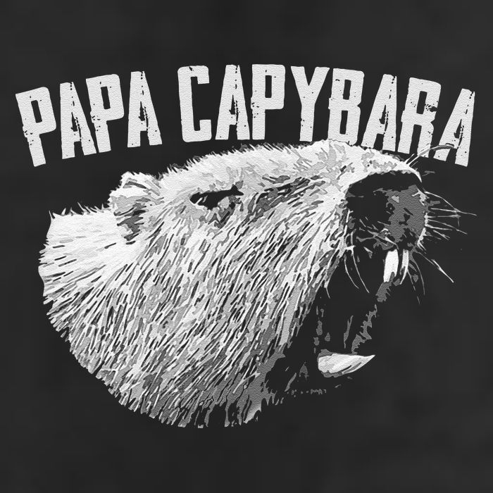 Papa Capybara Father Day Capybara Microfiber Hand Towel