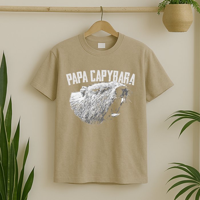 Papa Capybara Father Day Capybara T-Shirt