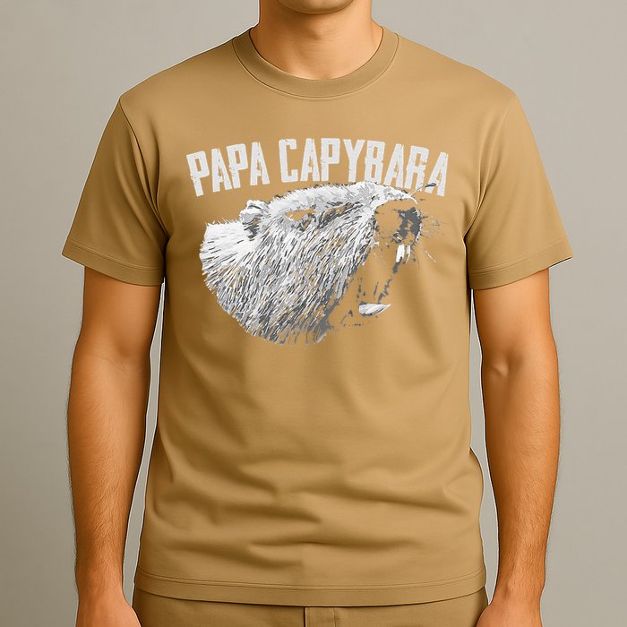 Papa Capybara Father Day Capybara T-Shirt