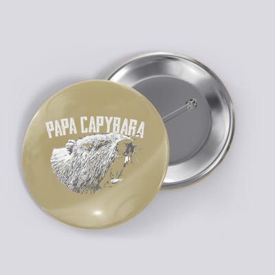 Papa Capybara Father Day Capybara Button