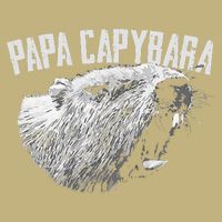 Papa Capybara Father Day Capybara Button