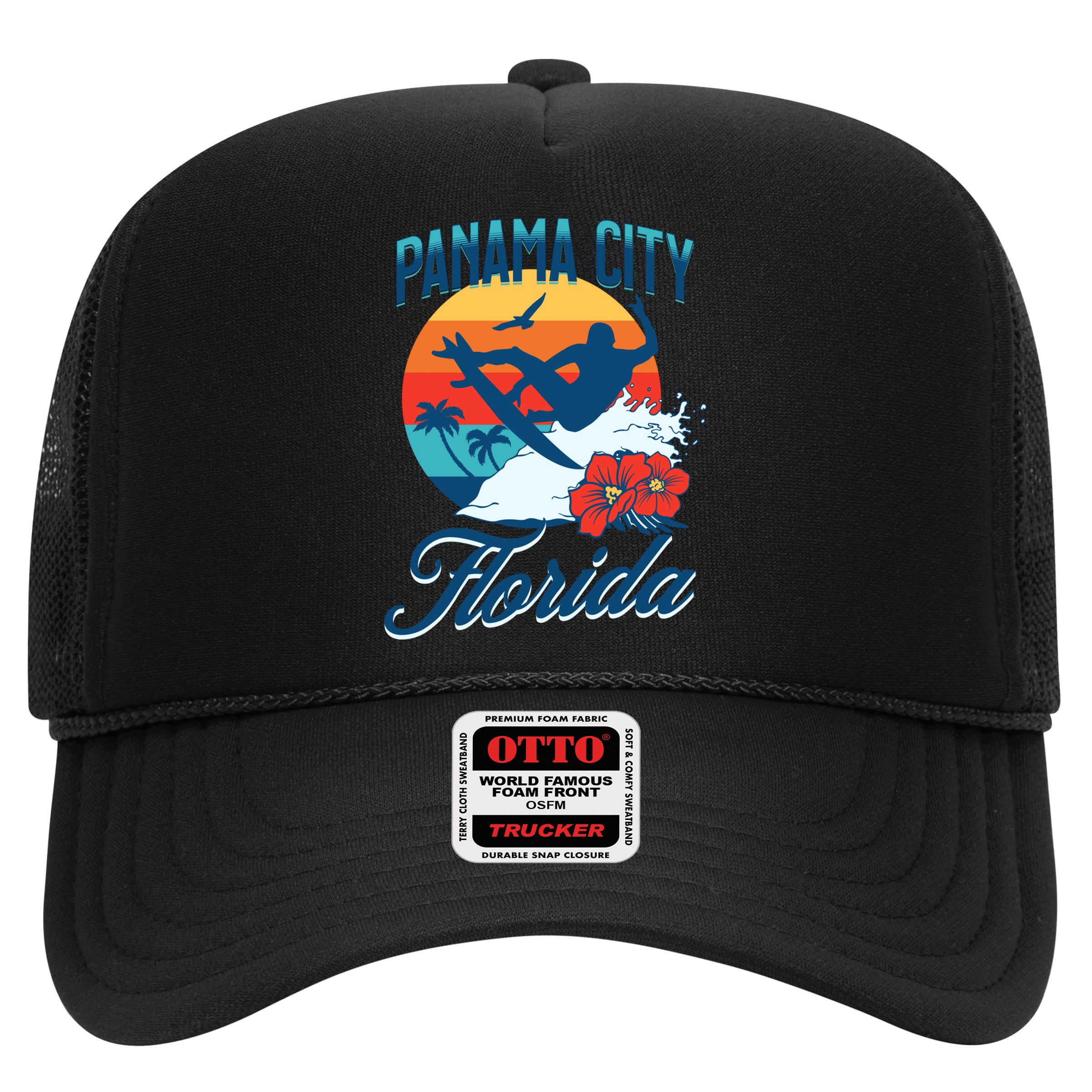 Panama City Florida Beach Surf Summer Vacation Vintage Meaningful Gift Hat