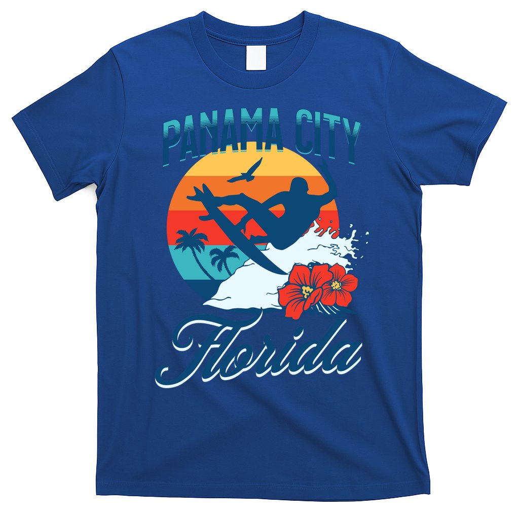 Panama City Florida Beach Surf Summer Vacation Vintage Meaningful Gift T-Shirt