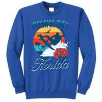 Panama City Florida Beach Surf Summer Vacation Vintage Meaningful Gift Tall Sweatshirt