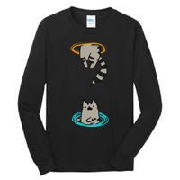 Portal Cat Funny Video Game Animal Tall Long Sleeve T-Shirt