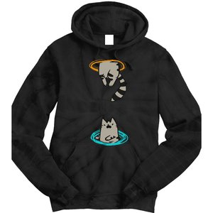 Portal Cat Funny Video Game Animal Tie Dye Hoodie