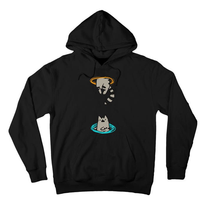 Portal Cat Funny Video Game Animal Tall Hoodie