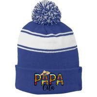 Papa Cito Funny Gift Stripe Pom Pom Beanie