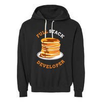 Programmer Coding Full Stack Developer Garment-Dyed Fleece Hoodie