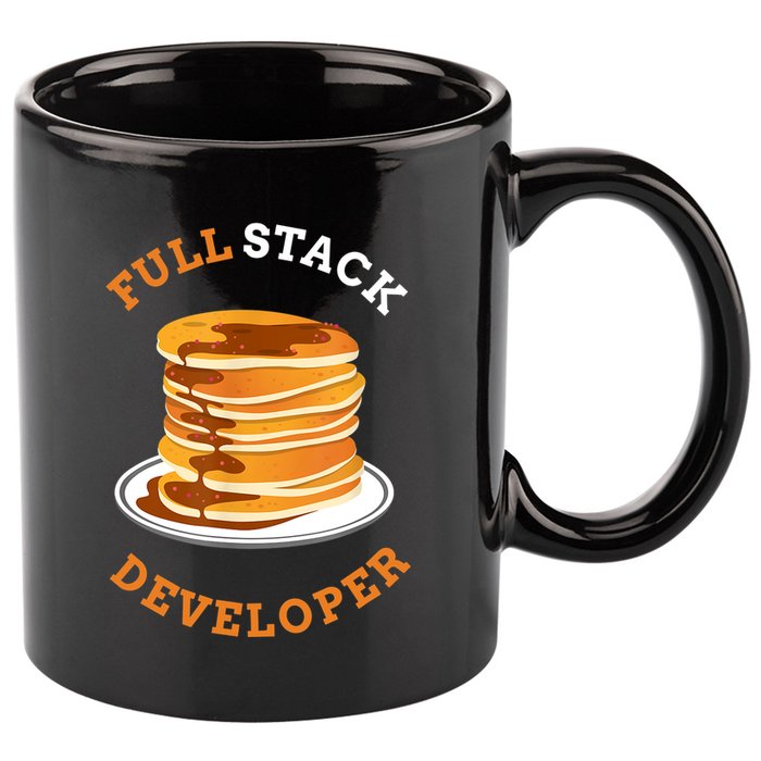 Programmer Coding Full Stack Developer 11oz C Handle Ceramic Mug