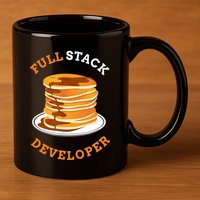Programmer Coding Full Stack Developer 11oz C Handle Ceramic Mug