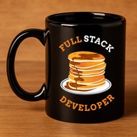 Programmer Coding Full Stack Developer 11oz C Handle Ceramic Mug