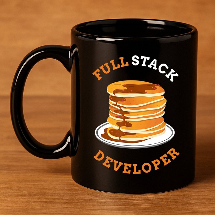 Programmer Coding Full Stack Developer 11oz C Handle Ceramic Mug