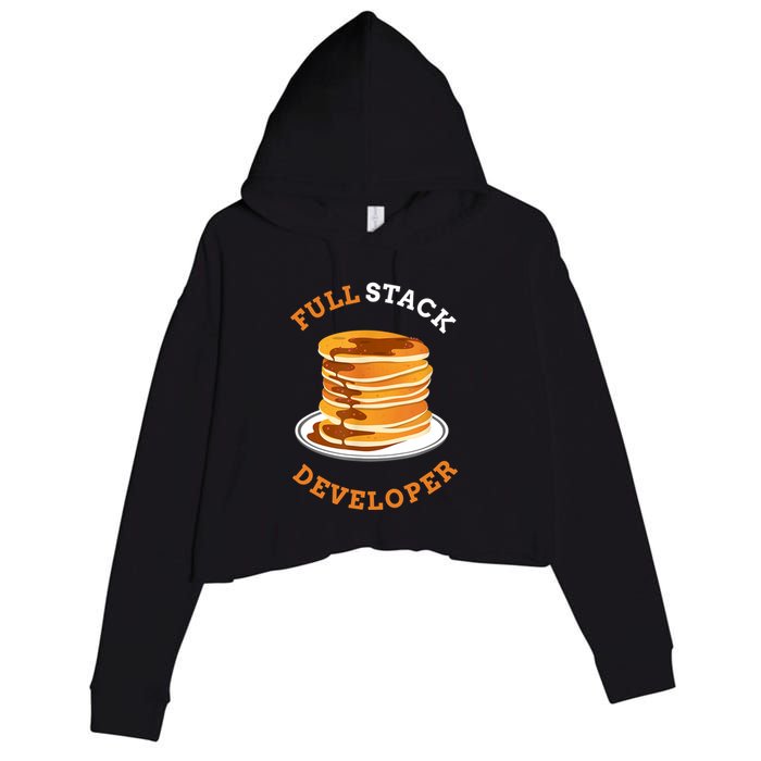 Programmer Coding Full Stack Developer Crop Fleece Hoodie