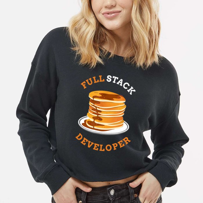 Programmer Coding Full Stack Developer Cropped Pullover Crew