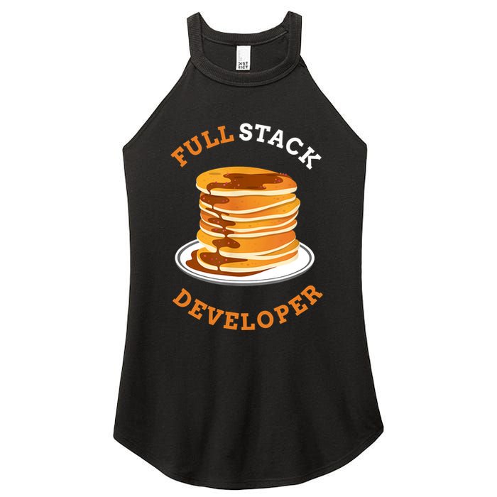 Programmer Coding Full Stack Developer Women's Perfect Tri Rocker Tank
