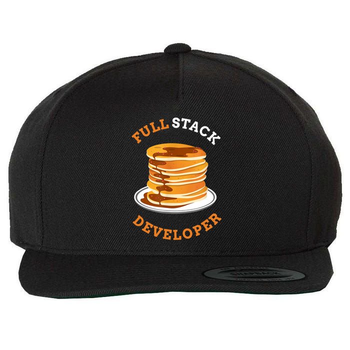 Programmer Coding Full Stack Developer Wool Snapback Cap
