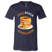 Programmer Coding Full Stack Developer V-Neck T-Shirt