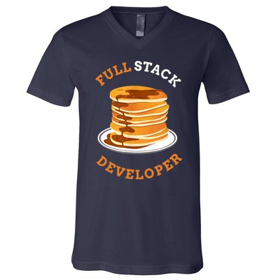 Programmer Coding Full Stack Developer V-Neck T-Shirt