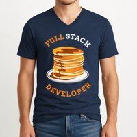Programmer Coding Full Stack Developer V-Neck T-Shirt