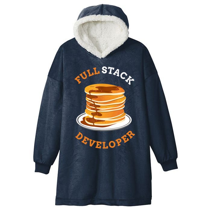 Programmer Coding Full Stack Developer Hooded Wearable Blanket