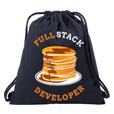 Programmer Coding Full Stack Developer Drawstring Bag