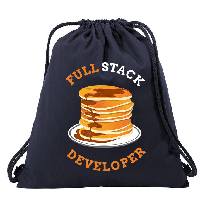 Programmer Coding Full Stack Developer Drawstring Bag