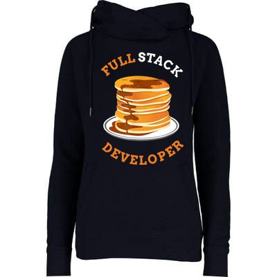 Programmer Coding Full Stack Developer Womens Funnel Neck Pullover Hood