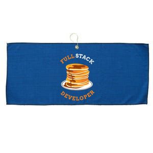 Programmer Coding Full Stack Developer Large Microfiber Waffle Golf Towel