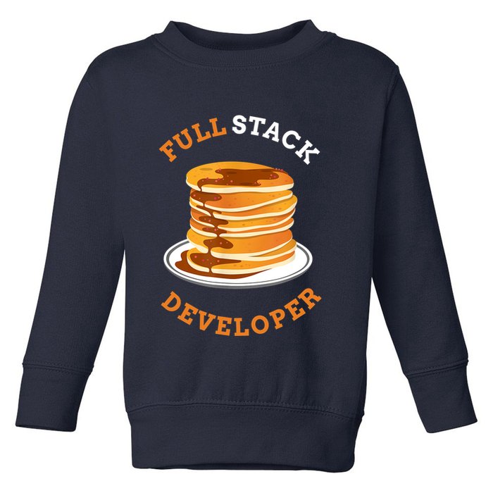 Programmer Coding Full Stack Developer Toddler Sweatshirt