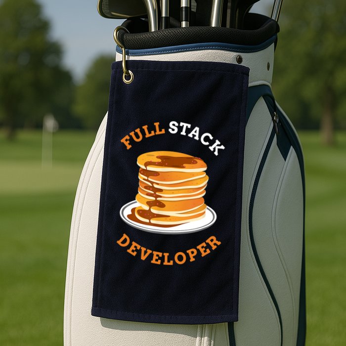 Programmer Coding Full Stack Developer Golf Towel