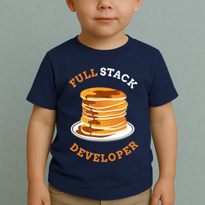 Programmer Coding Full Stack Developer Toddler T-Shirt