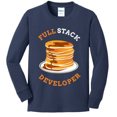 Programmer Coding Full Stack Developer Kids Long Sleeve Shirt