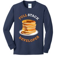 Programmer Coding Full Stack Developer Kids Long Sleeve Shirt