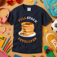 Programmer Coding Full Stack Developer Kids T-Shirt