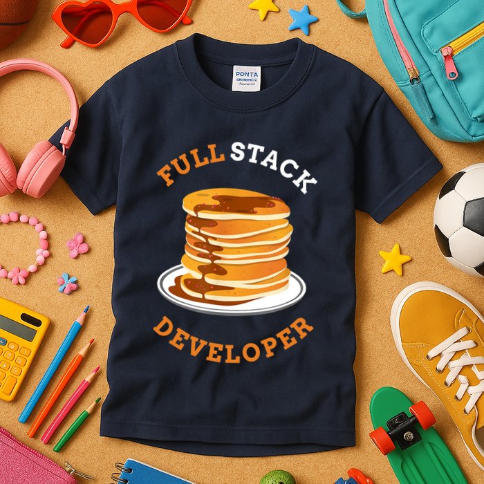 Programmer Coding Full Stack Developer Kids T-Shirt