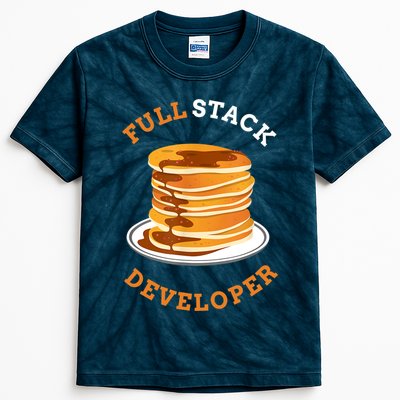Programmer Coding Full Stack Developer Kids Tie-Dye T-Shirt