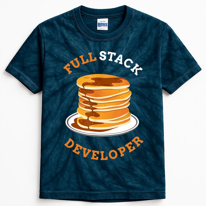 Programmer Coding Full Stack Developer Kids Tie-Dye T-Shirt