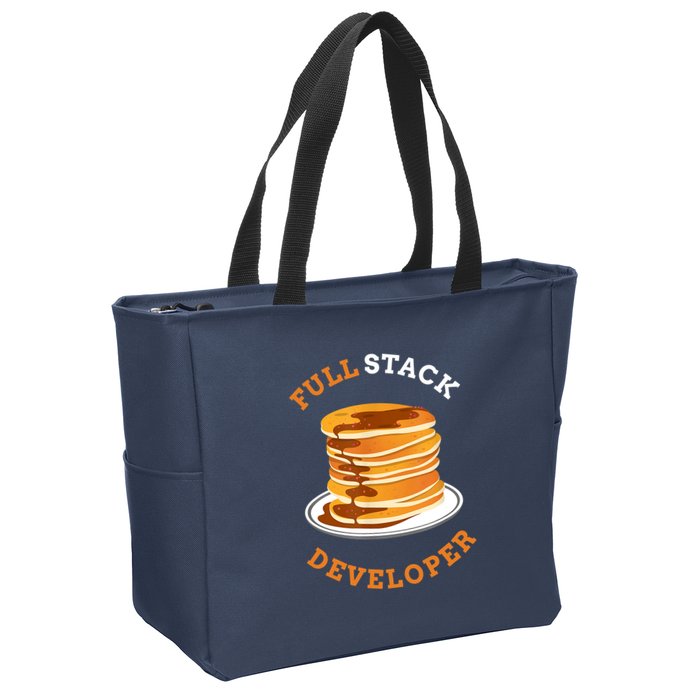 Programmer Coding Full Stack Developer Zip Tote Bag