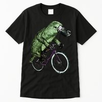Platypus Cycling Funny Platypus Lover Platypus Bicycle Tall T-Shirt