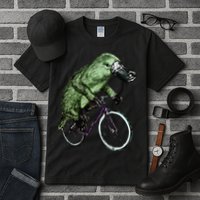 Platypus Cycling Funny Platypus Lover Platypus Bicycle Tall T-Shirt