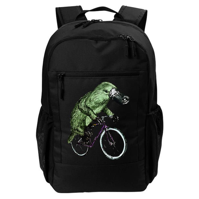 Platypus Cycling Funny Platypus Lover Platypus Bicycle Backpack