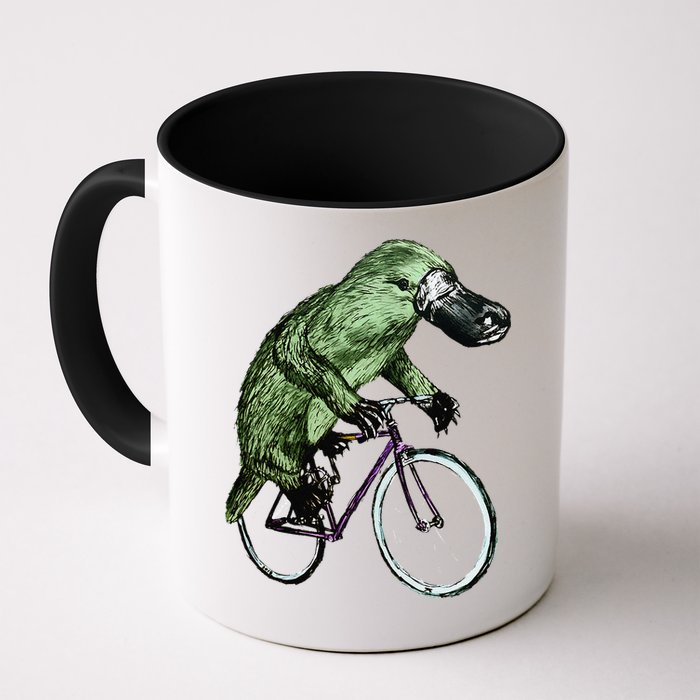 Platypus Cycling Funny Platypus Lover Platypus Bicycle Mug
