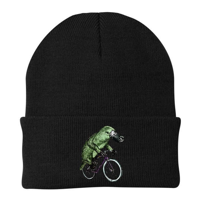 Platypus Cycling Funny Platypus Lover Platypus Bicycle Beanie