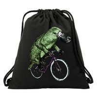 Platypus Cycling Funny Platypus Lover Platypus Bicycle Drawstring Bag