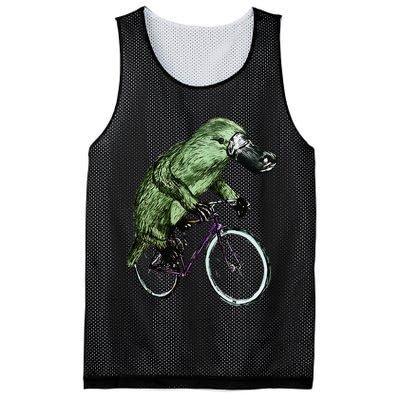 Platypus Cycling Funny Platypus Lover Platypus Bicycle Mesh Reversible Basketball Jersey Tank