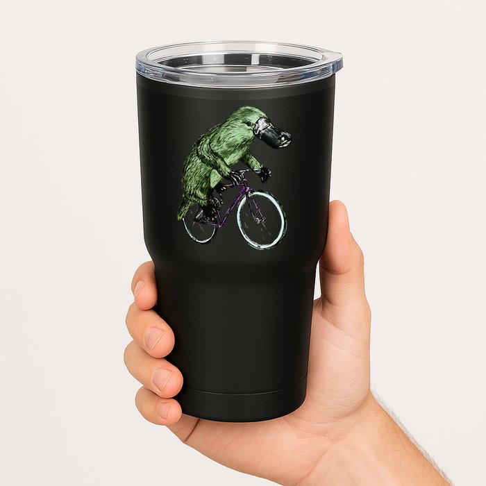 Platypus Cycling Funny Platypus Lover Platypus Bicycle Tumbler