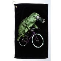 Platypus Cycling Funny Platypus Lover Platypus Bicycle Golf Towel