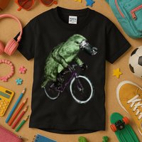 Platypus Cycling Funny Platypus Lover Platypus Bicycle Kids T-Shirt